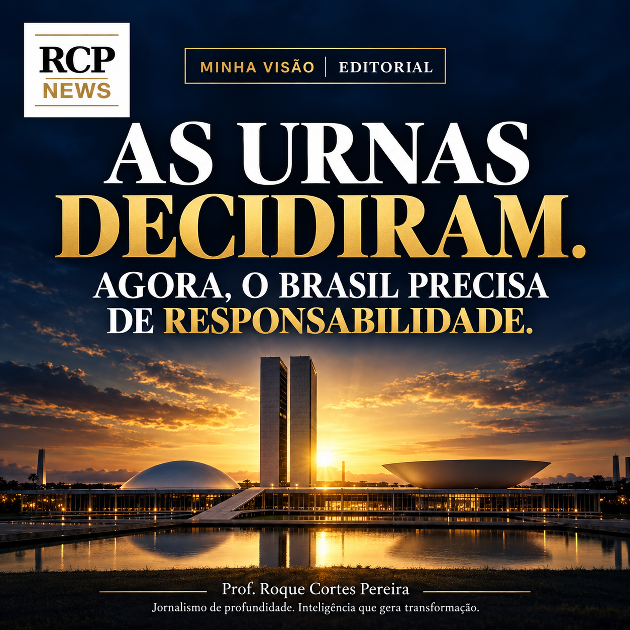 Editorial: As urnas decidiram. Agora, o Brasil precisa de responsabilidade.
