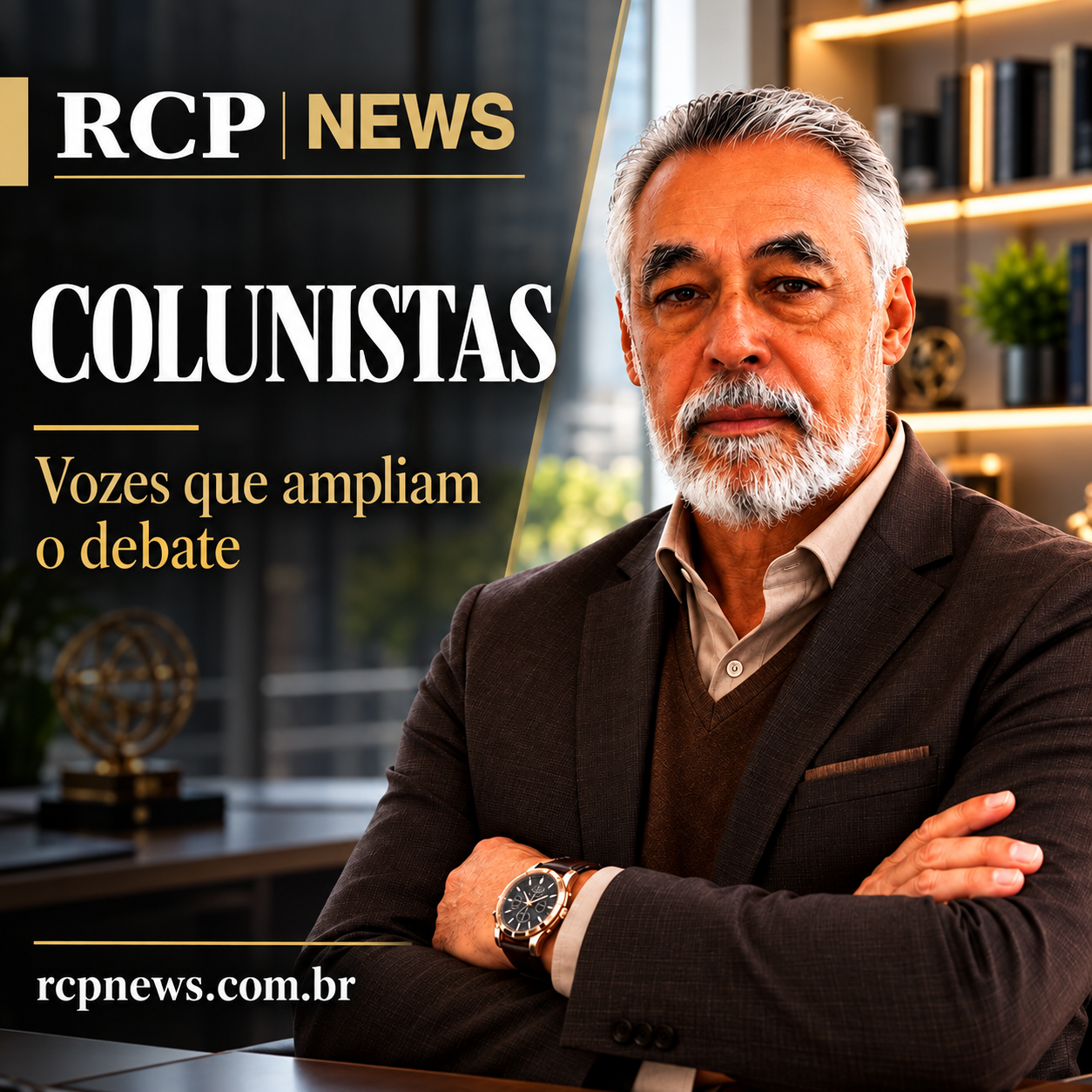 Arte da editoria Colunistas do RCP News