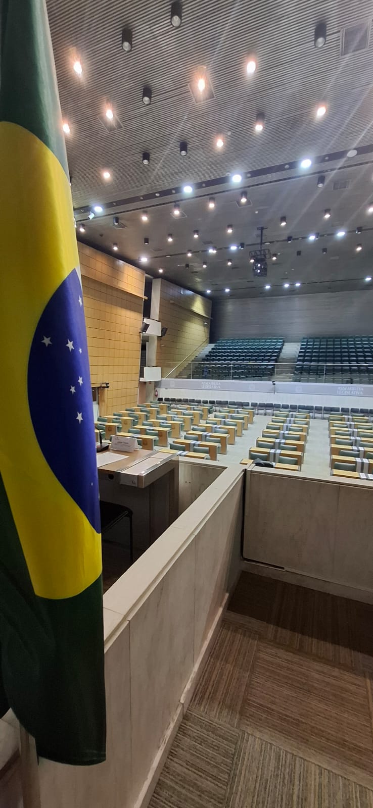 Registro da homenagem aos 105 anos do GOSP na ALESP. Acervo do Prof. Roque Cortes Pereira.