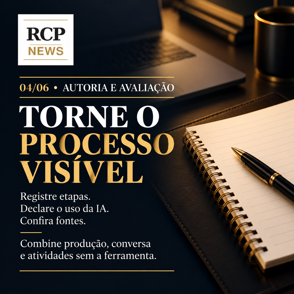Card 4 de 6: Torne o processo visível.