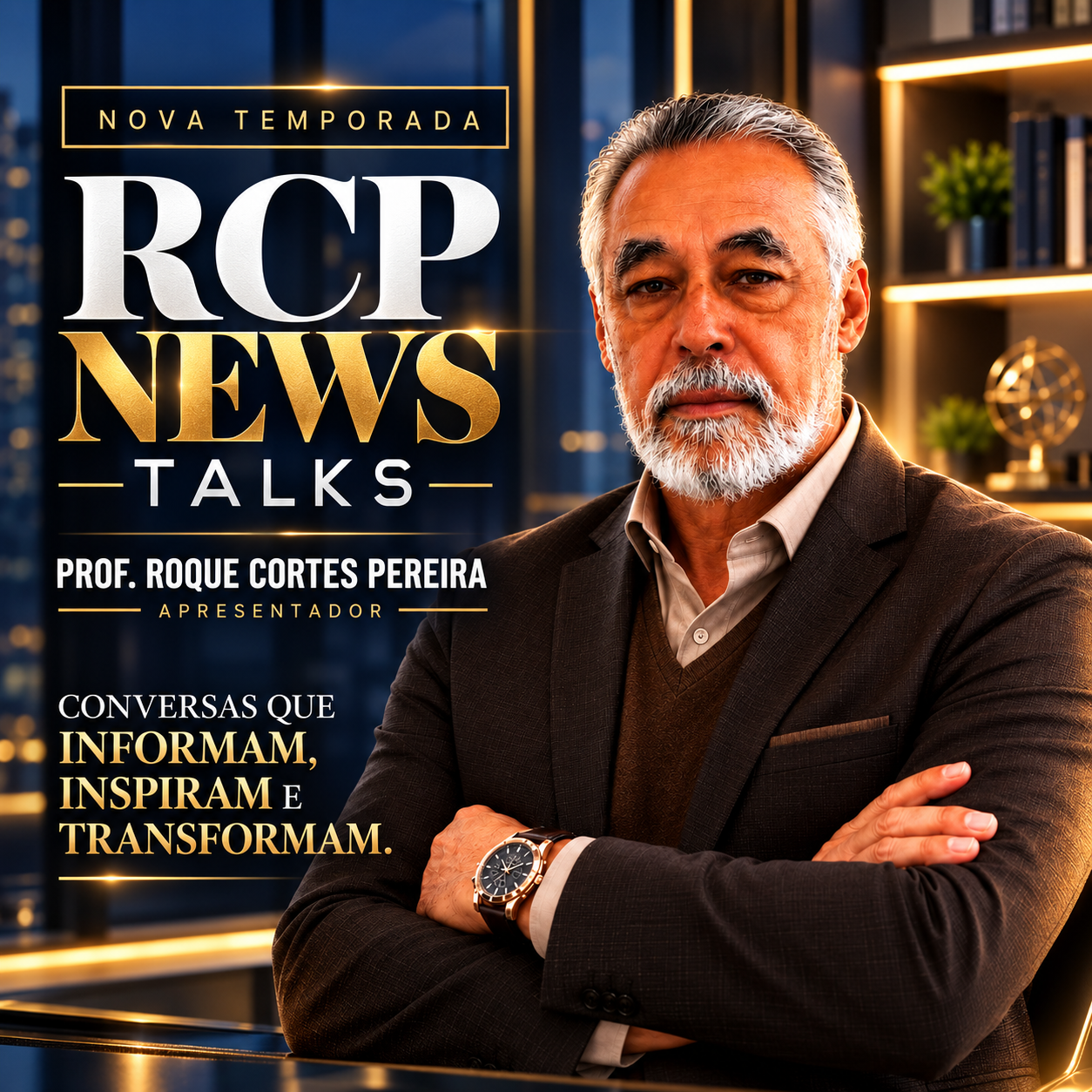 Prof. Roque Cortes Pereira apresenta a nova temporada do RCP News Talks