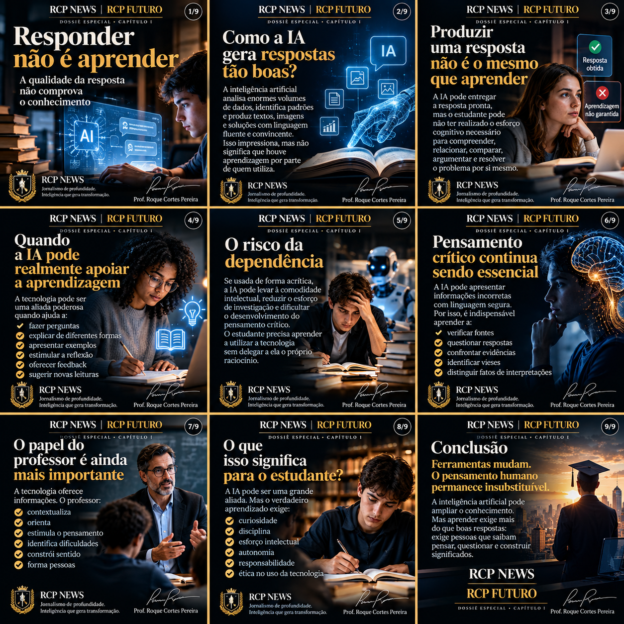 Card 1: Responder não é aprender
