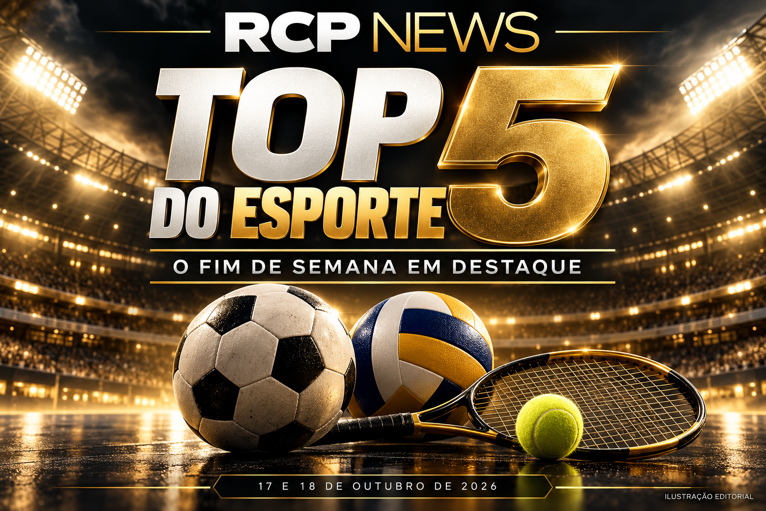Top 5 do esporte — capa editorial