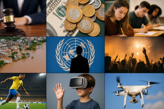 Resumo das principais notícias de 07/05/2025: Política, economia, Enem, clima em SC e crise global