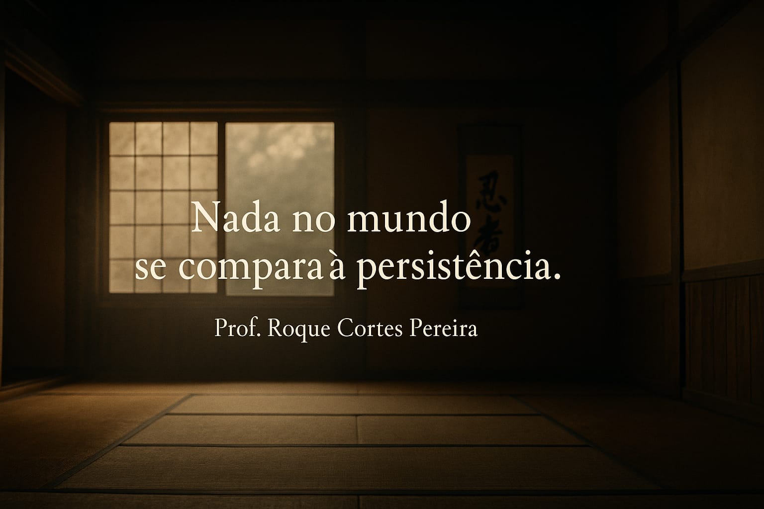 Nada no mundo se compara à persistência.